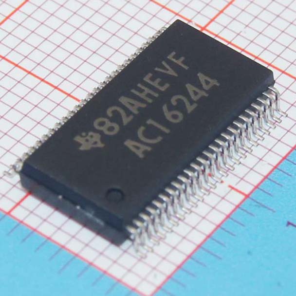 74AC16244DLR|TI|缓冲器,驱动器,接收器,收发器芯片|IC BUFF/DVR TRI-ST 16BIT 48SSOP