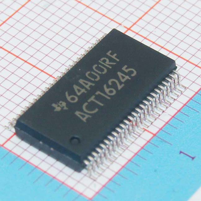 74ACT16245DLRG4|TI|缓冲器,驱动器,接收器,收发器芯片|IC TRANSCVR TRI-ST 16BIT 48SSOP