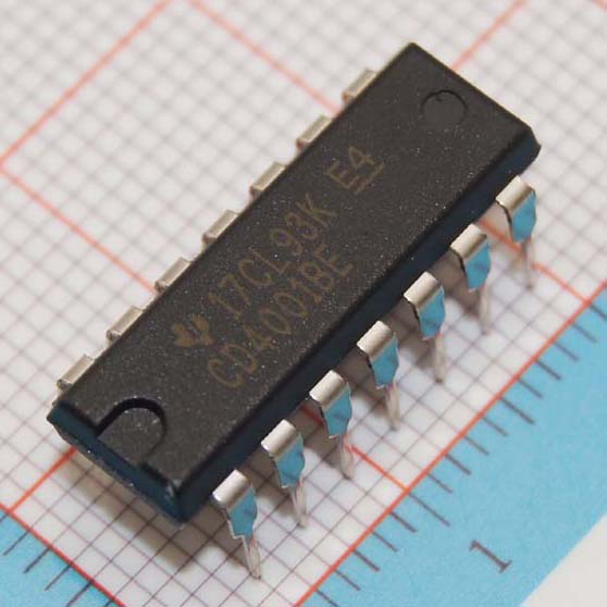 CD4001BE|TI|IC GATE NOR 4CH 2-INP 14-DIP