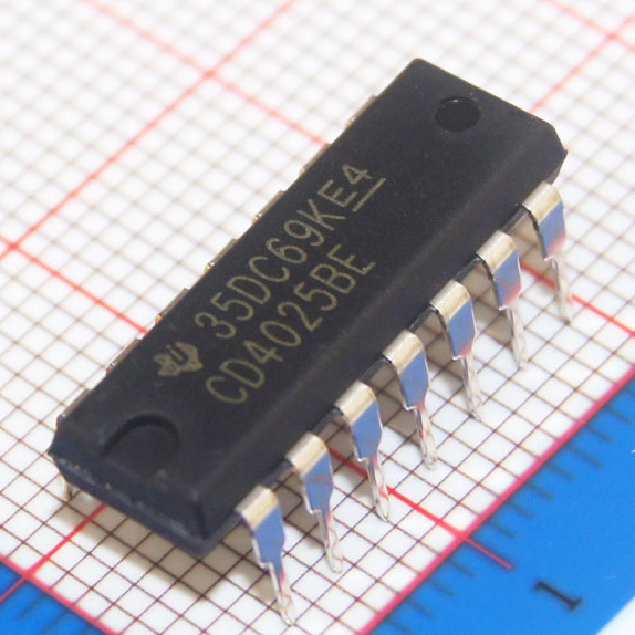 CD4025BE|TI|IC GATE NOR 3CH 3-INP 14-DIP