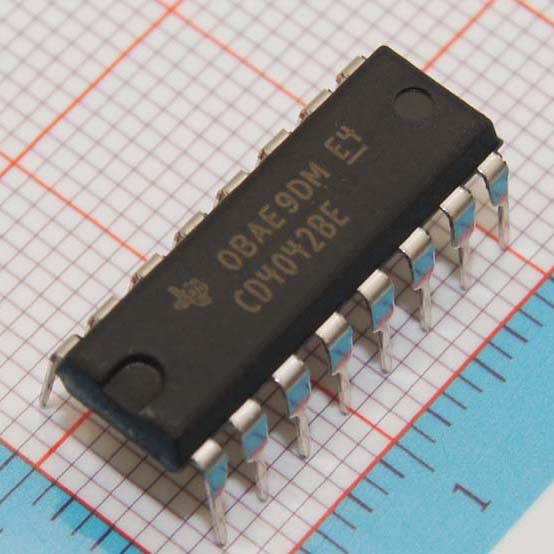 CD4042BE|TI|QUAD D LATCH 16-DIP