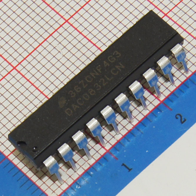 DAC0832LCN/NOPB|TI|IC DAC 8BIT DBL BUFF 20-DIP