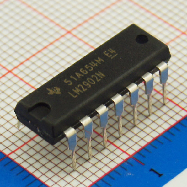 LM2902NE4|TI|IC OPAMP GP 1.2MHZ 14DIP