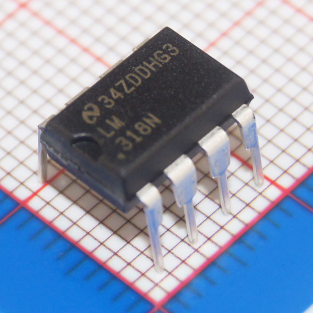 LM318N|TI|运算放大器,缓冲放大器芯片|IC OPAMP GP 15MHZ 8DIP