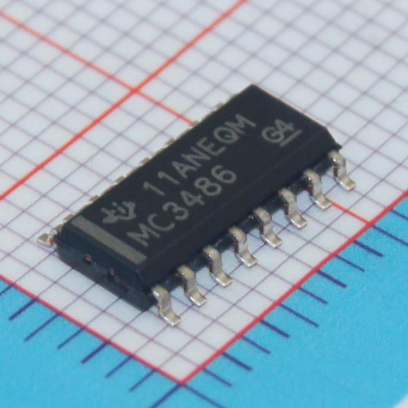 MC3486DRE4|TI|IC QUAD DIFF LINE RCVR 16-SOIC