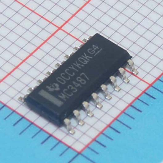 MC3487DRG4|TI|IC QUAD DIFF LINE RCVR 16-SOIC