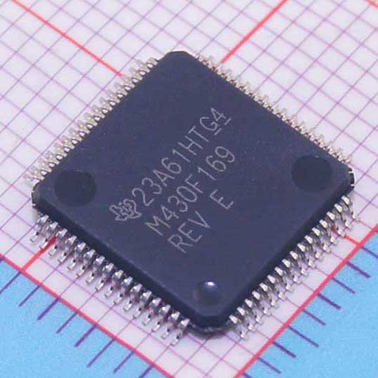 MSP430F169IPMR|TI|IC MCU 16BIT 60KB FLASH 64LQFP