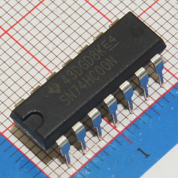 SN74HC00N|TI|IC GATE NAND 4CH 2-INP 14-DIP