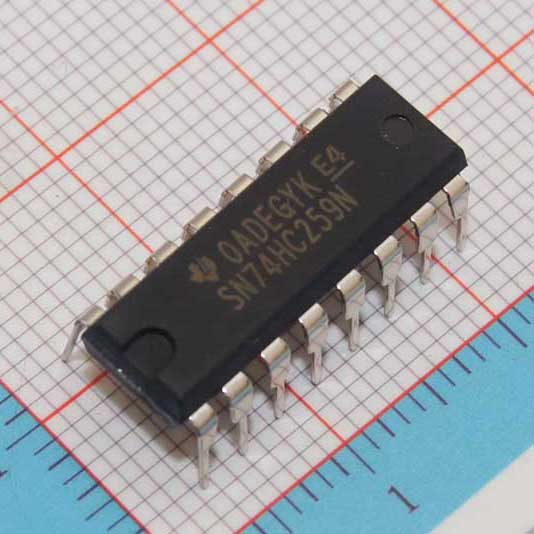 SN74HC259N|TI|IC 8-BIT ADDRESS LATCH 16-DIP