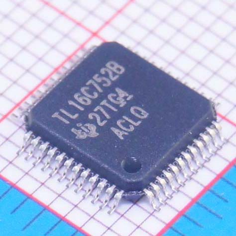 TL16C752BPTR|TI|IC DUAL UART 3.3V W/FIFO 48-LQFP