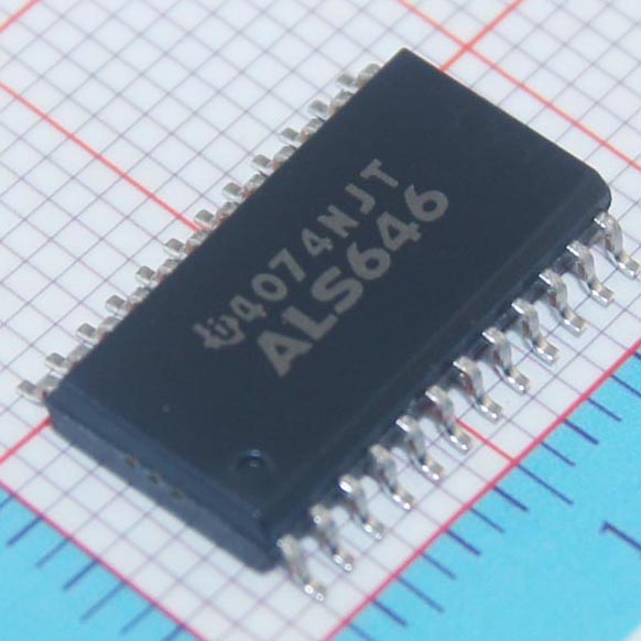 SN74ALS646ADWR|TI|IC BUS TRANSCEIVER DUAL 24SOIC